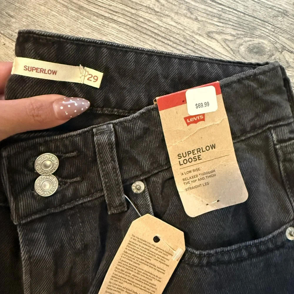 Levi's Black Super Low Loose - Picture 2 of 3